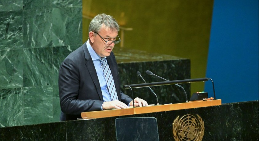 გაეროს პალესტინის დახმარების სააგენტოს ხელმძღვანელი ფილიპე ლაზარინი განცხადებას ავრცელებს