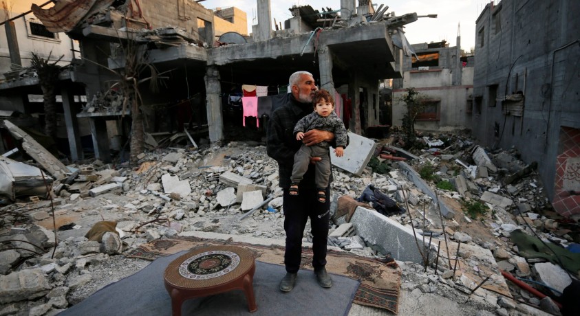 ღაზაში მოსახლეობას ჰუმანიტარული დახმარება დაურიგეს