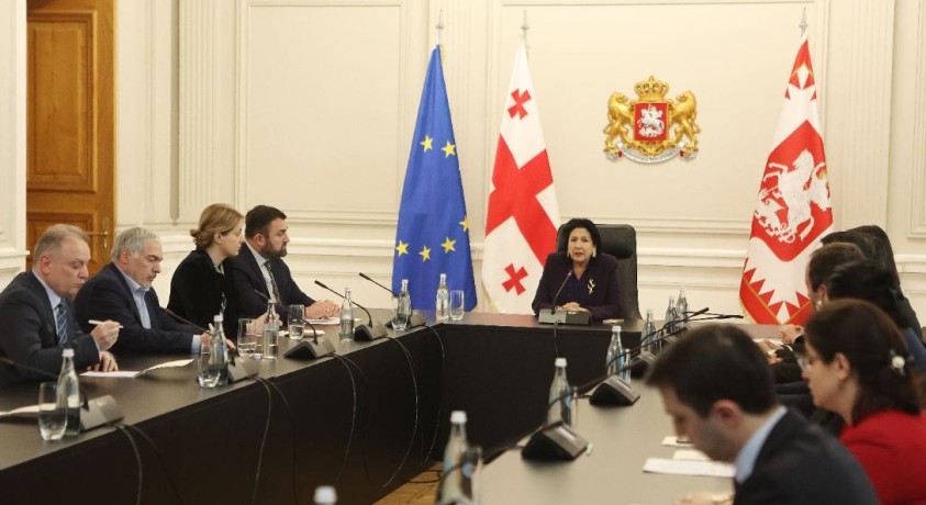 პრეზიდენტი ცესკოს თავმჯდომარესა და არასამთავრობოებს შეხვდა საზღვარგარეთ დამატებითი საარჩევნო უბნების გახსნის თაობაზე