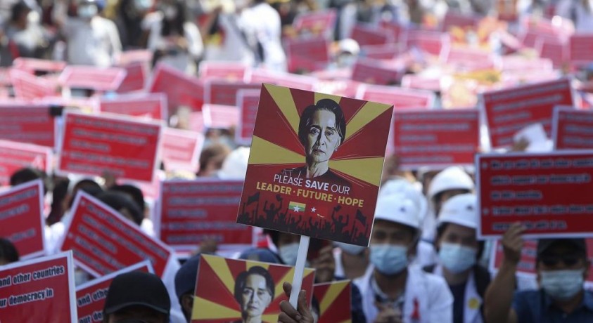 მიანმარის ლიდერს პატიმრობა 17 თებერვლამდე გაუხანგრძლივეს