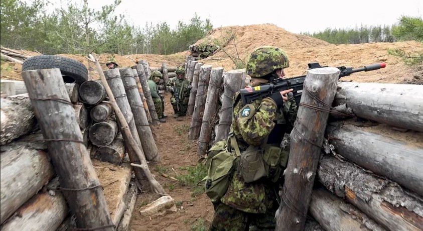 ესტონელი მოქალაქეები ჯარში წვრთნას მოხალისედ გადიან