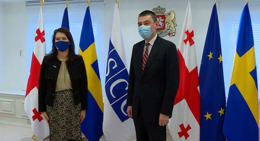 პრემიერ-მინისტრი ეუთოს მოქმედ თავმჯდომარეს, შვედეთის სამეფოს საგარეო საქმეთა მინისტრ ენ ლინდეს, შეხვდა