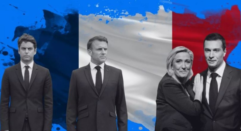 საფრანგეთის არჩევნებში მარინ ლე პენის პარტია ლიდერობს