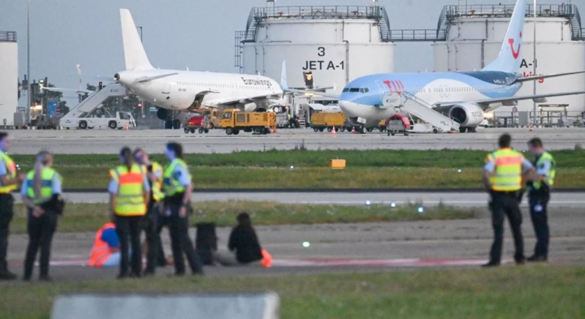 ეკოაქტივისტებმა გერმანიის ოთხი ძირითადი აეროპორტის მუშაობა შეაფერხეს