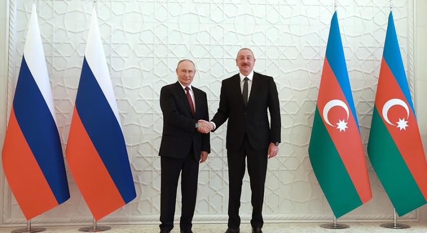 ვლადიმირ პუტინი ოფიციალური ვიზიტით ბაქოში იმყოფება