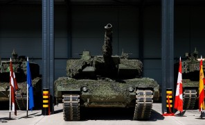 ლატვიაში ნატოს მულტინაციონალური სამხედრო ბაზა გაიხსნა