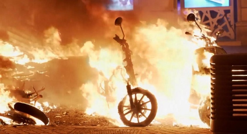 ესპანეთში აქციის მონაწილეები პოლიციამ დაარბია