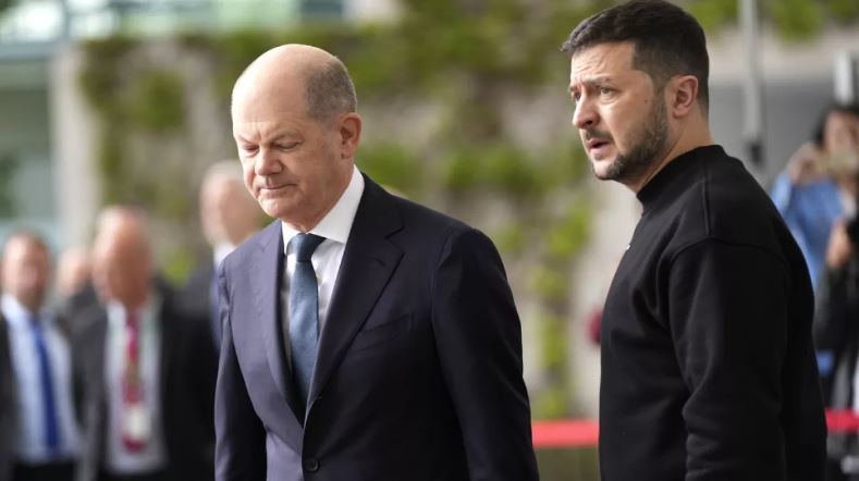 ოლაფ შოლცი რუსეთსა და უკრაინას შორის სამშვიდობო მოლაპარაკებების აუცილებლობაზე საუბრობს