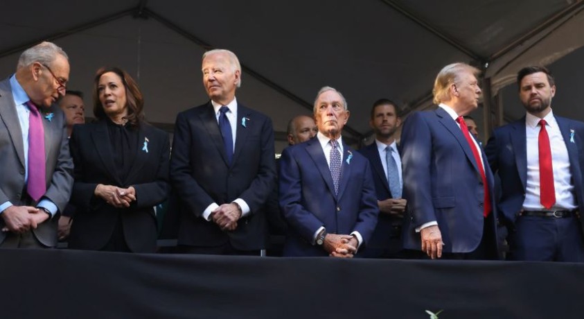 11 სექტემბერს დაღუპულთა ხსოვნას პატივი ერთად მიაგეს ჯო ბაიდენმა, კამალა ჰარისმა და დონალდ ტრამპმა