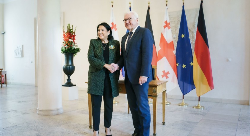 საქართველოსა და გერმანიის პრეზიდენტები ერთმანეთს შეხვდნენ