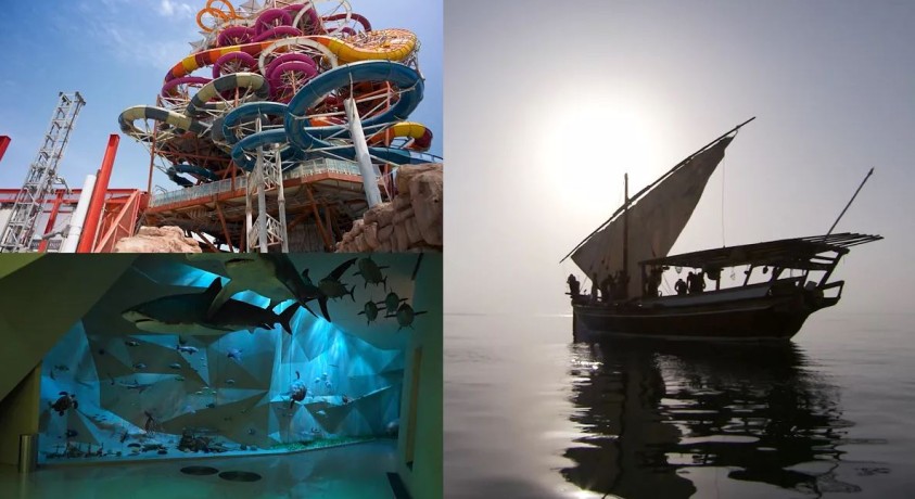 კატარის წყლის უნიკალური სამყარო – აკვაპარკი, ვეშაპისებრი ზვიგენი და დაუს იაქლნიანი ნავი