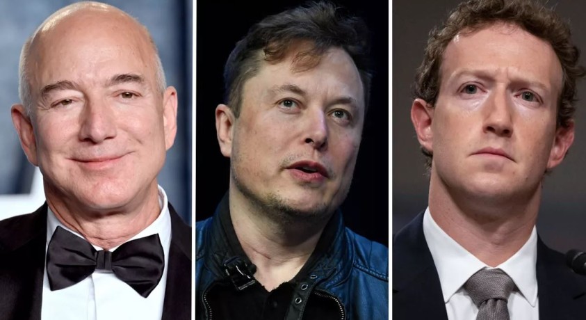 დედამიწის ათი უმდიდრესი ბიზნესმენიდან რვა ტექნოლოგიურ ინდუსტრიაში მოღვაწეობს