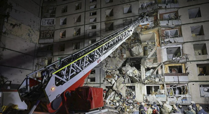 გასულ უქმეებზე რუსეთმა დრონებით მიიტანა იერიში უკრაინის ქალაქებზე