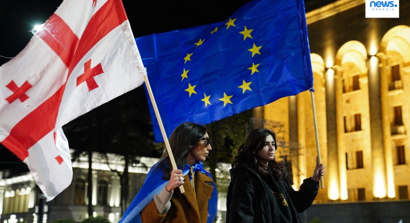 ემანუელ მაკრონის, ოლაფ შოლცისა და დონალდ ტუსკის ერთობლივი განცხადება საქართველოს შესახებ