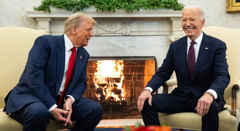 ჯო ბაიდენმა დონალდ ტრამპი თეთრ სახლში მიიღო