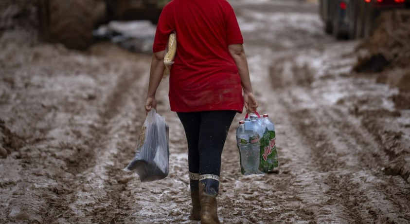 ვალენსიაში წყალდიდობის გამო საკანალიზაციო სისტემა მოიშალა