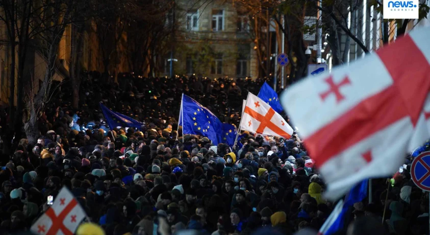 საპროტესტო აქცია რუსთაველზე დასრულდა
