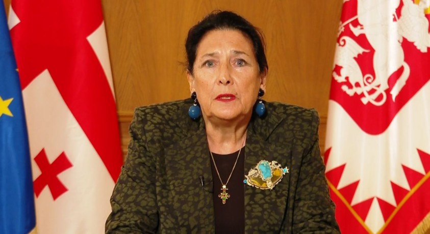 საქართველოს პრეზიდენტმა, სალომე ზურაბიშვილმა ბრიფინგი გამართა