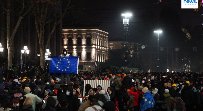 თბილისი, რუსთაველის გამზირი, 20:10, 7 დეკემბერი, 2024 წელი