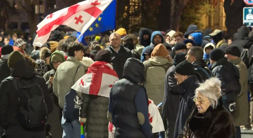 რუსთაველის გამზირი, თბილისი, 20:15, 12 დეკემბერი, 2024 წელი