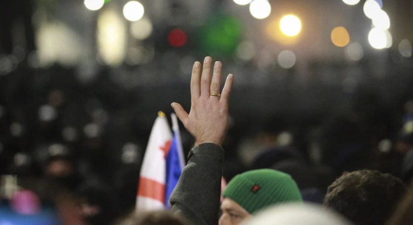 „არ ავნო!“ – საპროტესტო აქცია თბილისის სახელმწიფო სამედიცინო უნივერსიტეტთან