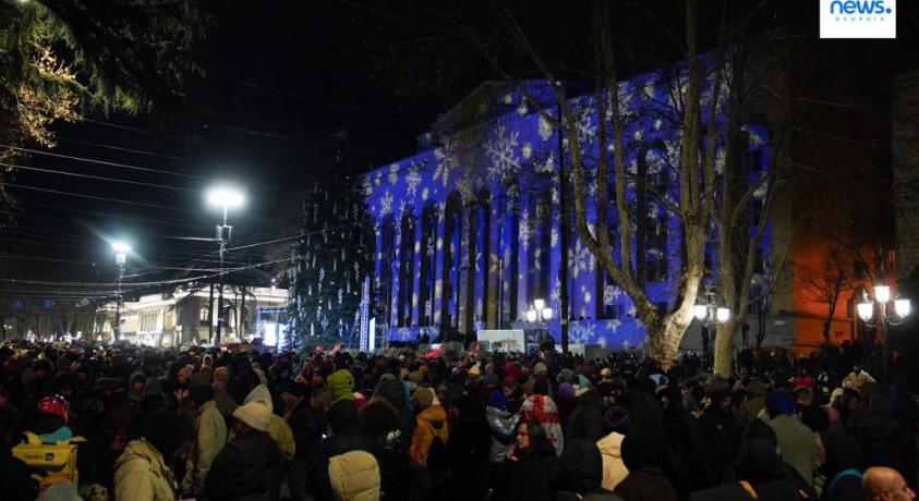 თბილისი, რუსთაველის გამზირი, 20:30, 14 დეკემბერი, 2024 წელი