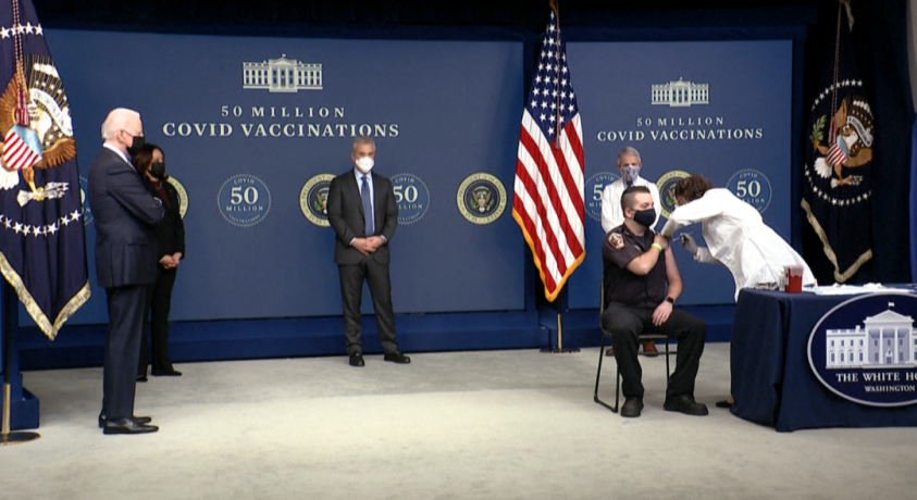 ჯო ბაიდენის პრეზიდენტობიდან დღემდე კორონავირუსის ვაქცინის 50 მილიონი დოზა გაიცა