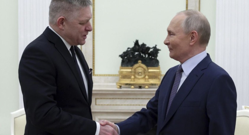 რობერტ ფიცო ვლადიმერ პუტინს შეხვდა