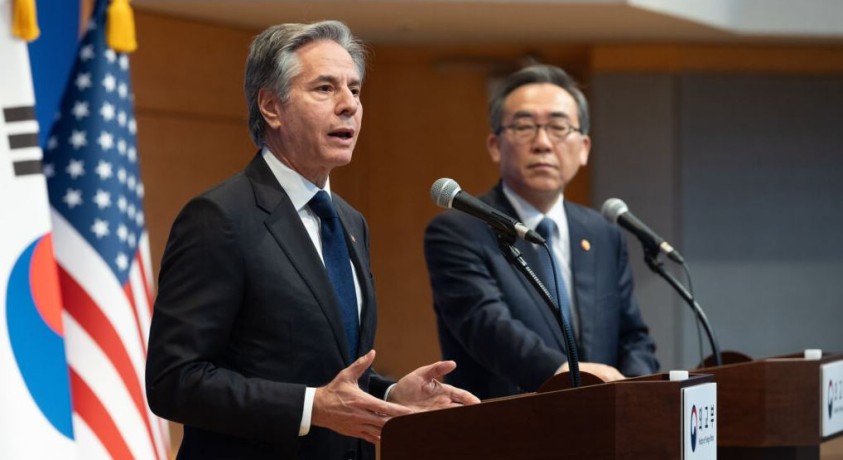 ენტონი ბლინკენი დიპლომატიური ვიზიტით სამხრეთ კორეას ეწვია