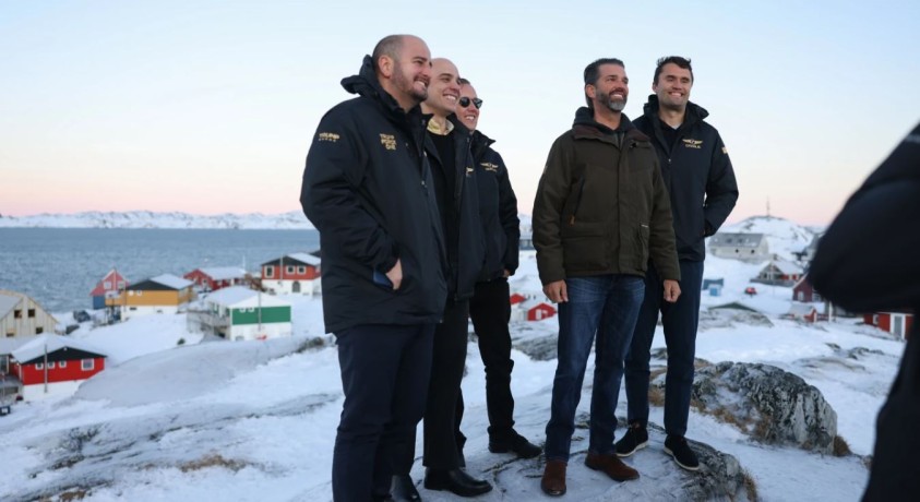 დონალდ ტრამპის შვილი გრენლანდიას მოულოდნელად ესტუმრა