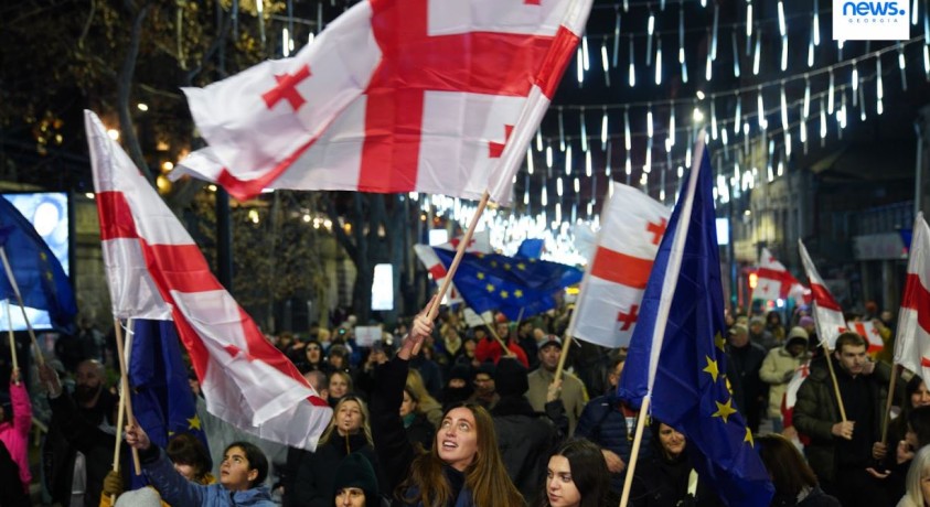 საქართველოში საპროტესტო აქციები გრძელდება