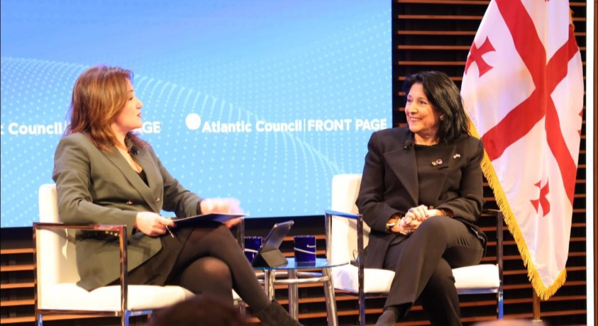 სალომე ზურაბიშვილმა ატლანტიკურ საბჭოსთან საქართველოში არსებულ პოლიტიკურ ვითარებაზე ისაუბრა