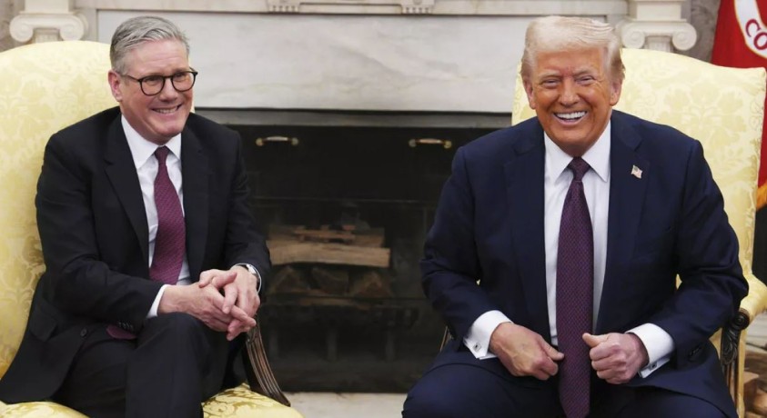 დონალდ ტრამპი და კირ სტარმერი ერთმანეთს თეთრ სახლში შეხვდნენ
