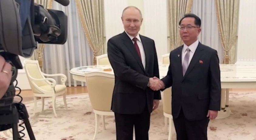 პუტინი ჩრდილოეთ კორეის მმართველი პარტიის ცენტრალური კომიტეტის მდივანს შეხვდა