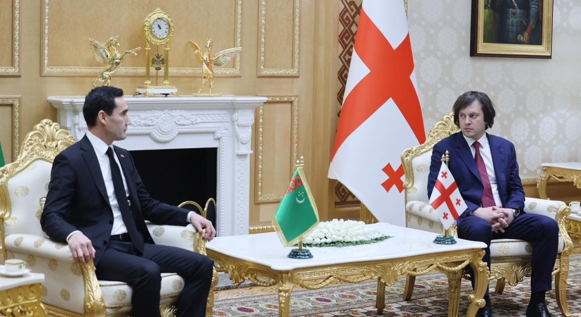 პრემიერ-მინისტრი ირაკლი კობახიძე თურქმენეთის რესპუბლიკის პრეზიდენტ სერდარ ბედიმუჰამედოვს შეხვდა