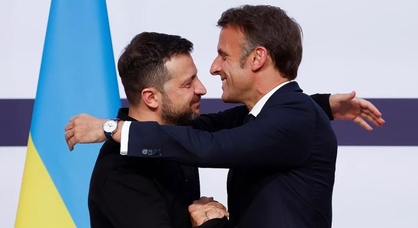 26 მარტს ემანუელ მაკრონი ვოლოდიმირ ზელენსკის უმასპინძლებს