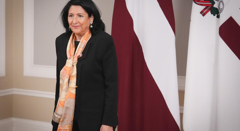 სალომე ზურაბიშვილი ბრიტანეთის პარლამენტის საგარეო კომიტეტს სიტყვით მიმართავს