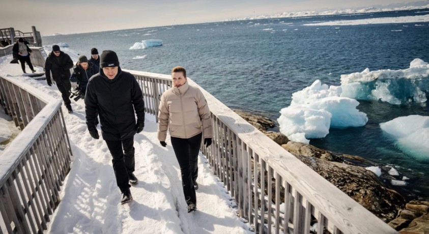 დანიის პრემიერი მეტე ფრედერიქსენი გრენლანდიას ეწვია