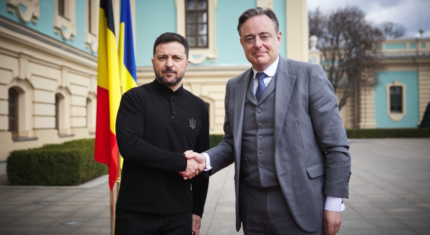 ბელგიის პრემიერ-მინისტრი ბარტ დე ვევერი კიევში ვოლოდიმირ ზელენსკის შეხვდა
