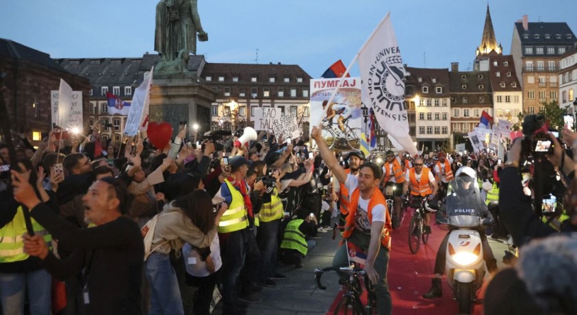 1300-კილომეტრიანი ველომსვლელობა ნოვი-სადიდან სტრასბურგამდე