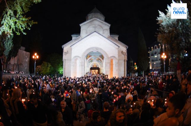 აღდგომის ღამე რუსთაველზე