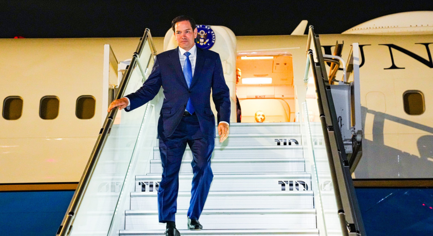 აშშ-ის სახელმწიფო მდივანი მარკო რუბიო თურქეთში ჩაფრინდა