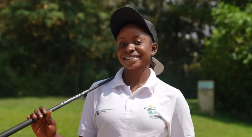 გოლფის პროფესიონალი მოთამაშე ნიგერიელი ქალი სტერეოტიპს ამსხვრევს