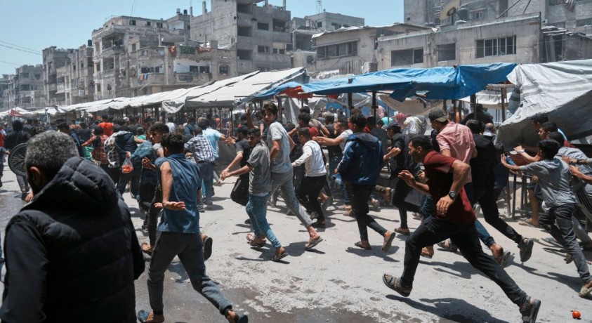 ისრაელის ძალებმა ღაზაში ჰუმანიტარული დახმარების განაწილების პუნქტი დაბომბეს