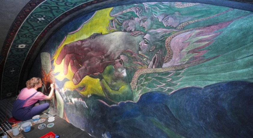 აშშ-ში ხორვატი ემიგრანტი მხატვრის მაქსო ვანკას ფრესკების კონსერვაცია მიმდინარეობს