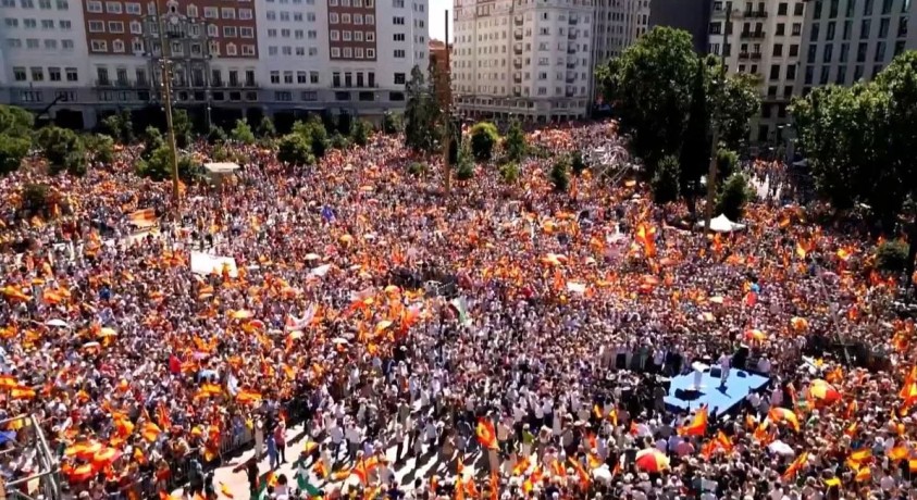 მადრიდში მასშტაბური ანტისამთავრობო აქცია გაიმართა