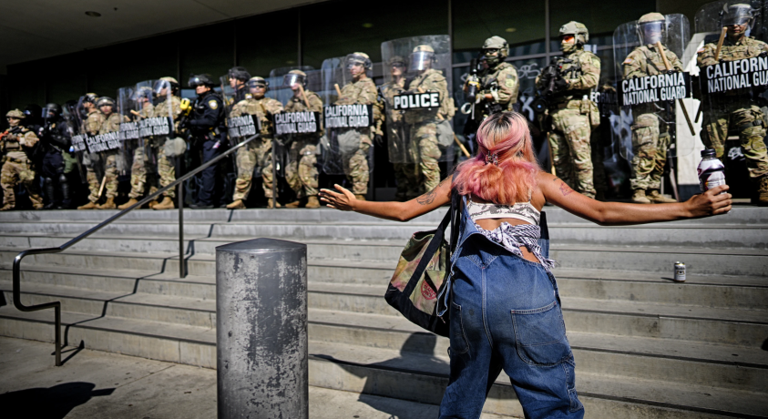 პროტესტის მეხუთე დღე კალიფორნიაში