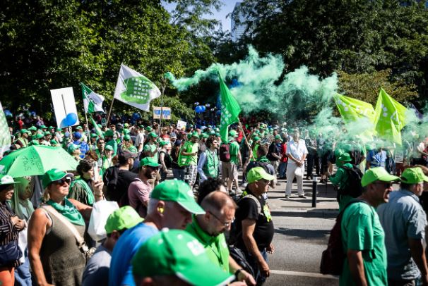 გაფიცვის გამო ბრიუსელის შარლერუის აეროპორტში ფრენები გადაიდო