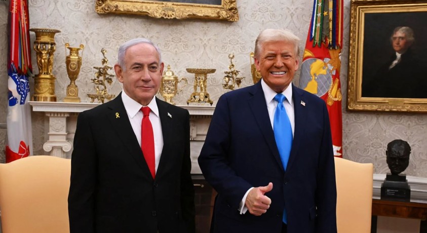 ტრამპი წერს, რომ  ნეთანიაჰუ ღაზაში ცეცხლის შეწყვეტაზე დაითანხმა