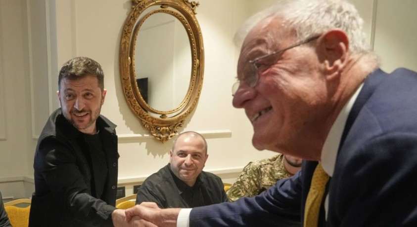 უკრაინაში დონალდ ტრამპის სპეციალური წარმომადგენელი კიტ კელოგი კიევში ჩავიდა